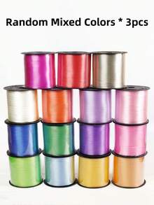 1 Roll Plastic Balloon Ribbon, Minimalist Solid Color Balloon Tie, Gift Wrapping Ribbon; Suitable For Party, Balloon Accessories, Back To School, Halloween, Christmas - View 15
