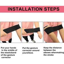 Golf Swing Trainer Posture Corrector Band For Beginners Arm Hand Motion Exercise Tension Elastic Fitness Equipment - A - View 2