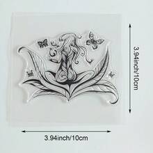 Transparent Silicone Stamps, DIY Scrapbooking Decoration, Collage Photo Album Greeting Card Making, Vintage Floral Forest Aesthetic Animal Patterns - Abstract - View 15
