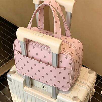 大容量レイヤードメイクアップバッグ、荷物に掛けられる、マルチポケットライニングで便利な収納、旅行&バケーション用トイレタリーバッグ、収納バッグ