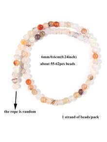 1 Strand Natural Stone Beads Original Dragon Patterned Agates Round Loose Spacer Beads For Jewelry Making Bracelet Necklace 6/8/10mm - Multicolor - View 13