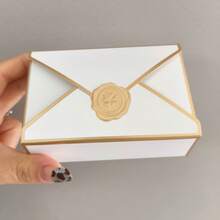 10/50pcs Blank Wrapping Paper Gift Boxes, Creative Classic Envelope Gift Boxes, Wedding Gift Boxes, Birthday Party Cosmetic Packaging Boxes - View 3