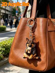 2D 平面酷帥德國牧羊犬壓克力鑰匙圈 卡通風 龍蝦扣 適用於車鑰匙、背包與手提包 可作為包包掛飾、汽車配件、包包裝飾 趣味設計 壓克力材質 也適合女性錢包與手機配件 可送給朋友、家人、女友 戶外用品 派對用品 禮物 紀念品 開學禮物 - 彩色 - 查看 7