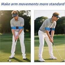 1pc Golf Swing Arm Angle Fixing Strap, Beginner Elbow Non-Bending Correction Band, Swing Motion Shaping Practice Training Aid - Multicolor - View 6