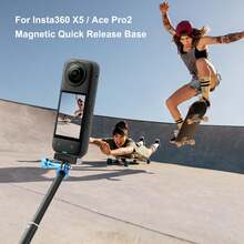 Puluz Black Magnetic Quick Release Base For Insta360 X5/Ace/Ace Pro - View 2