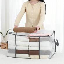 Large Capacity Clothing Storage Bag With Transparent Window, Waterproof And Dustproof, Foldable Bedding Storage Bag With Durable Zipper And Handle, Suitable For Home Closet Bedroom Bedding Organization And Storage - View 2