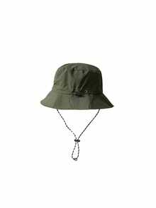 Topi Bucket Polos Unisex dengan Tali, Cocok untuk Perjalanan Luar Ruangan, Mendaki, Panjat Gunung, Santai, Ringan, Modis untuk Olahraga. - Hijau Tentara - View 4
