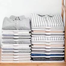 Slouchy Folding Board For Shirts Pants T-Shirts Quick Folding Tool Wardrobe Organizer Storage Rack Clothes Hanger Closet Organization System Laundry Helper Dorm Bedroom Essential Compact Portable Lightweight Design Perfect Gift Home Accessories - Multicolor - View 5