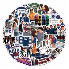 61PCS Off Campus Stickers, Decoration, Diaries, Retro Room Decorations, Refrigerators, Wardrobes, Bookshelves, Power Banks, Walls, Doors And Windows, Water Bottles, Notebooks And Other Everyday Items - View 2