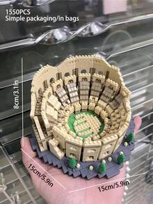 1550片古羅馬建築積木永恆之城套裝－探索世界奇觀，收藏家與節日禮物的完美選擇 - Colour Box - 查看 9