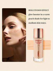 Charlotte Tilbury Holly Wood FlawlessFilter #4.5 中色調 30ml/1 Oz - | 多功能底妝前導 & 肌膚光澤提升 | 高光 | 輕盈遮瑕，光澤妝感 | 平滑肌膚，模糊瑕疵 | 增強肌膚光彩 - 4.5 Medium - 查看 2