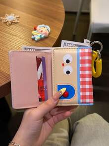 Personalized Card Holder Wallet With Name, Custom Mini Coin Purse, Cute ID Card Case Keychain Wallet For Women Girls Gift - Multicolor - View 9