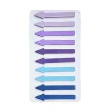 1/2 Pack 200pcs Gradient Color Arrow Index Tabs, Suitable For Student Notes, Highlighting And Sticky Notes, Gradient Colorful Arrow Index Stickers, Ultra-Thin Fluorescent Arrow Sticky Notes, Page Divider Tabs, Classification Sticky Notes, Morandi Transparent Sticky Notes, Reading Index Tabs, Student Arrow Marker Stickers - Multicolor - View 9