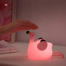 GLOOPRO Flamingo Night Light, Gift For A Girlfriend, Bedroom Decorative Light, Soft Silicone Material, 3-Level Dimming, Perfect Sleep Companion, Touch-Sensitive, USB Rechargeable, Automatically Turns Off After 30 Minutes, Children's Holiday Gift - Flamingo Night Light - View 5