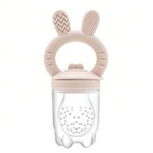 Rabbit, Koala, Bear Teether, Baby Fruit & Vegetable Pacifier, Baby Feeding Tool, Soft Silicone Material - Multicolor - View 13