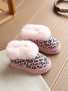 1 Pair Girls' Winter Snow Boots, Cute Baby Boots For Kids - Pink - View 4