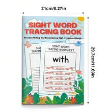 Libro de Práctica de Escritura de Vocabulario Visual - Trazar, Repetir y Construir Confianza en la Lectura de Regreso a la Escuela - Práctica sistemática de palabras de alta frecuencia - Ver 7