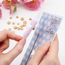 360°Rotation Smooth Spin Mechanism Spinner For Jewelry Making Nail Decoration,Mini Metal Rotating Bearings For DIY Handmade Crafts Paper Cards Scrapbooking,For School Projects, Invitations, Parties, Jewelry/Nail Decorations, And More. - Gold - View 10