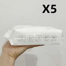 250pcs/5packs Disposable Thickened Face Towels, Pull-Out Design, Soft & Durable, Strong Absorbency, Beauty Makeup Removal Wipes - A - View 8