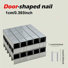 1000入/3000入 重型釘槍釘 0.31/0.39/0.47英吋 8/10/12mm，適用於木工、家具、DIY手工項目 - 10mm(1000pcs) - 查看 2