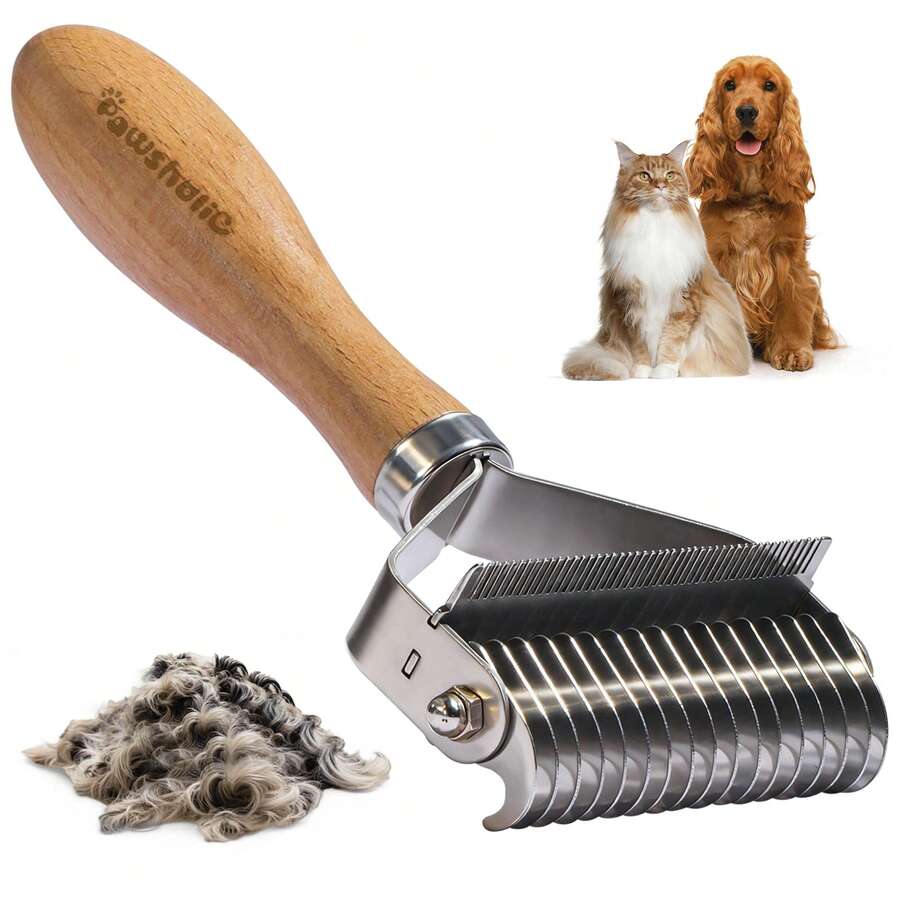 Professional Pet Grooming Dematting Tool Stainless Steel Undercoat Brush For Large Medium Dogs & Cats - View 1