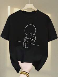 Men Outdoor Tees & Tanks - 黑色 - 查看 1