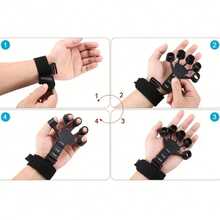 1pc/2pcs Vein Training Device, Finger Flexibility Training, Finger Strength & Tension Wrist Exerciser, Five-Finger Strength Reinforcement, Wrist Strength Training, Suitable For Daily Use, Suitable For Arm And Palm Muscle Training, Helps Improve Hand Movement Coordination - Multicolor - View 7