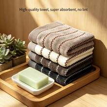 1/3/6/8pcs Towels, Multiple Colors, Minimalist Floral Pattern, Rectangular 13.38*29.52 Inches, Unisex, Suitable For Couples And Adults, Face Washing, Hand Wiping, Home Use, Quick Drying, Soft And Non-Fading, Suitable For Bathroom, Hotel, Gym, Travel, Kitchen, Hair Salon, Beauty Salon - Mixed color outfit - View 8