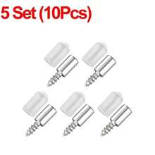 100/10PCS Self Tapping Screw Layer Plate Holder Wardrobe Septum Brackets Fixed Screw Shelf Support Pegs With Non-Slip Sleeve - One-piece Self-tapping Screw - View 7
