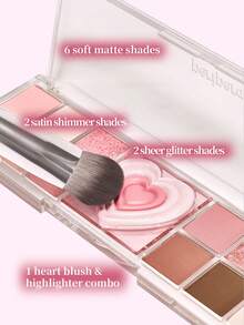 PERIPERA All Take Mood Like Palette #01 Prestige Pink 1 盤，多功能眼影腮紅打亮盤，柔粉棕色調，適合日常旅行妝容與初學者 - 01 輕奢柔粉色 - 查看 5