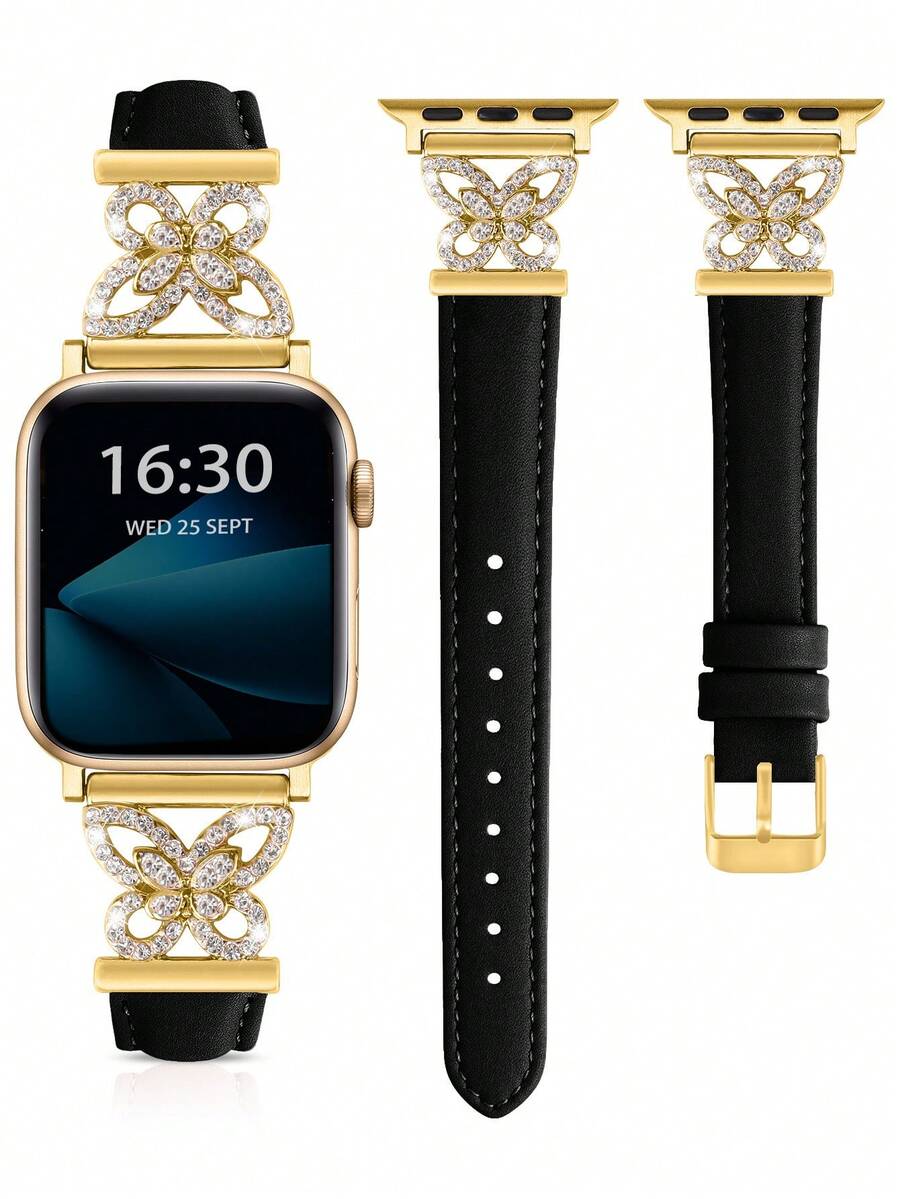 1pc Ultra-Fiber Watch Band For Women And Men, Compatible With 38mm, 40mm, 41mm, 42mm, 44mm, 45mm, 46mm, 49mm – S11/10-42mm Shiny Metal Buckle, Ultra-Thin Comfortable And Sweat-Resistant – Elegant Fashionable Watch Band, Suitable For Business, Dating, Wedding, Party And Daily Wear – Cute Gift, High-Quality Replacement Watch Band Accessory