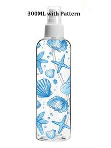 Blue Shells And Starfish Design Spray - Reusable Portable Spray, Suitable For For Essential Oils, Perfume, And Skincare Liquids, Hair Salon, Kitchen, Bathroom, Garden, Spray Cans - Suitable For Travel And Business(Pattern Randomly Cut) - Multicolor - View 12