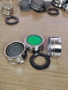 5件組水龍頭起泡器套組，易於安裝，可控制水流並防止濺水，通用節水加壓起泡器濾網，適用於廚房、浴室和吧檯水槽，時尚金屬網設計，隨機款式 - 彩色 - 查看 9