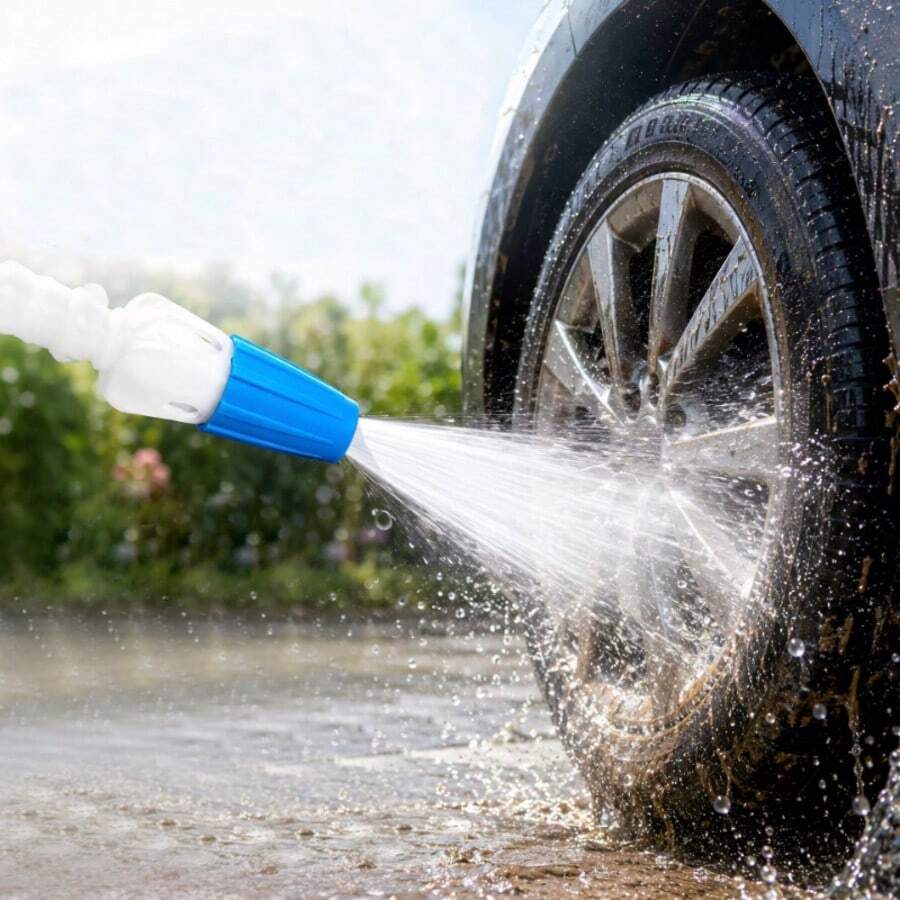 Multifunctional Adjustable Water Gun Garden Watering Spray Nozzle Home Cleaning Spray Head High Pressure Direct Current Anti-Clogging Vegetable Watering Flower Watering Irrigation Sprinkler Spray