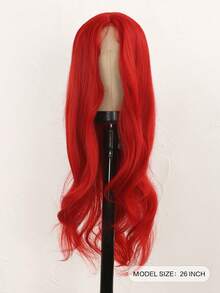 Wig Keriting Panjang untuk Anak Perempuan, Merah/Ungu/Biru Muda, Wig Cosplay Halloween untuk Bermain Peran Anak-Anak - MultiWarna - View 4