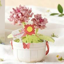 Serie de Bloques de Construcción Mini Realistas de Micropartículas de Plantas en Maceta y Flores, Material ABS, Juego de Bloques de Construcción Creativo para Niños. Pequeño Regalo de Recompensa para el Aula. Juguete Educativo DIY de Ensamblaje Manual, Regalo de Moda para Cumpleaños/Festividades Principales. Serie de Gran - Multicolor - Ver 15