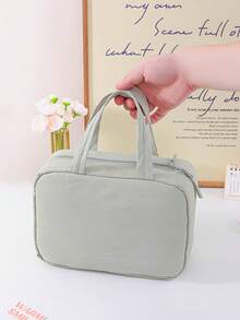 Portable Hanging Travel Toiletry Bag, Large Capacity Multi-Compartment Cosmetic Bag, Travel Toiletries Organizer, Foldable Toiletry Bag For Women - Multicolor - View 7