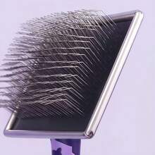 Pet Grooming Long Pin Brush - Features Extra-Long Stainless Steel Pins For Brushing Qut Tangles And Knots, Suitable For Wiry, Long, And Thick Coats On Medium To Large Dog Breeds. - View 7