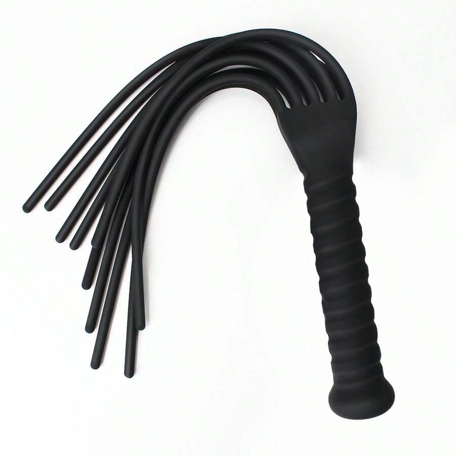 Silicone Fringe Whip, SM Silicone Paddle, Sex Play Spanking Tool, SM Whip, Restraint Whip, Role-Playing Prop, Non-Slip Handle Silicone Whip, Sturdy And Durable - 1PC - View 1