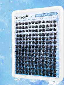 FQBFQB 168PCS,Lashes With Spikes,9-16mm Length Mixed, Fairy Lashes Lash Clusters, Thick Single Lash For DIY Pointed Tip Lash Extension, Cartoon Lash Extension, Dense Lashes - D - View 3