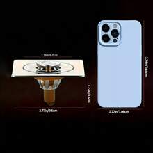 2 piezas Desagüe de piso de baño - Desagüe portátil de operación con el pie de estilo minimalista moderno, núcleo de desagüe a prueba de olores para baño, tapa sellada anti-olor repelente de insectos, desagüe a prueba de olores - Adecuado para baño, pasillo, baño, bañera y cocina - Multicolor - Ver 2