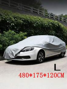 重型汽車車罩，全天候防護，防水、防風、防雪、防塵，多層加厚棉，安裝方便，適用於所有車型，車庫儲存與整理。SUV汽車車罩，防水戶外汽車車罩，全天候防曬，防紫外線，防霜，防雪，適用於四季，適用於SUV車、MPV車、轎車，戶外汽車防雪、防雨、防紫外線、防塵－高級全車罩 - 銀色 - 查看 16