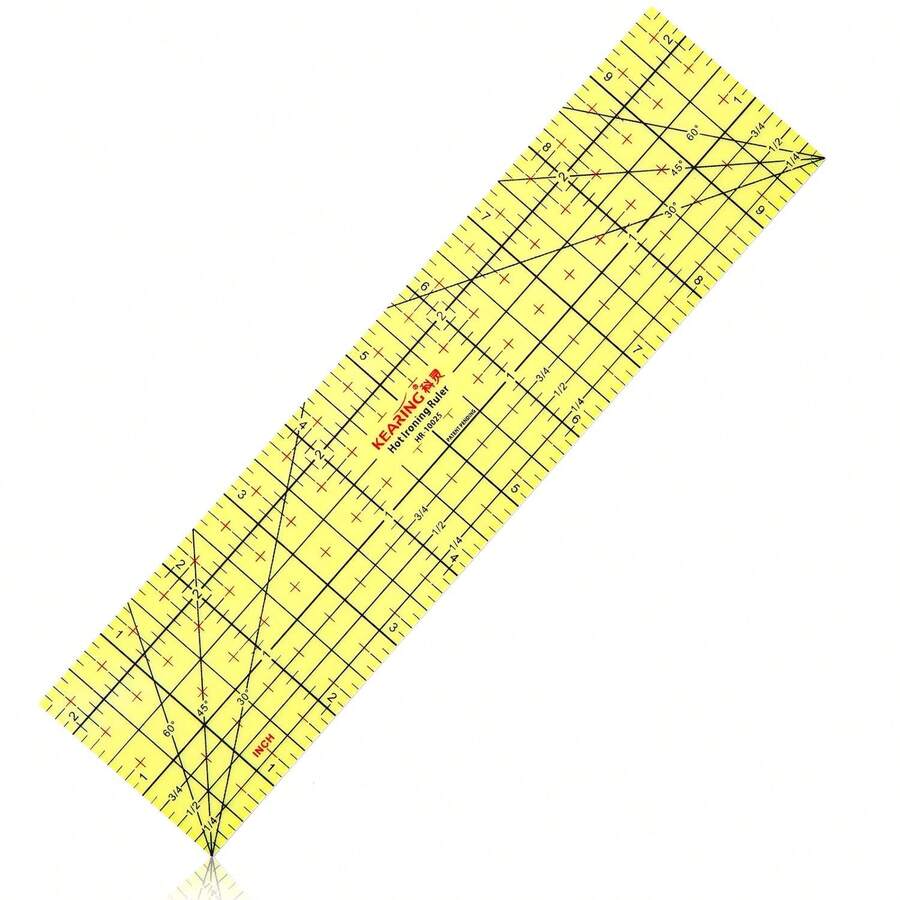 Hot Ironing Ruler, Heat Resistant Hemmer Ruler Sewing Tools Measuring Handmade Tool For Electric Iron Home Work(2.5 X 10 Inch) - 10 X 2.5 Inch - View 1