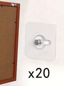 No-Drill Picture Hanging, Adhesive Picture Hanging Hooks, Transparent Adhesive Hooks For Frames, Bathrooms And Kitchens - One Size - View 17