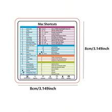 qialeduo 快捷鍵快速參考貼紙，涵蓋 Illustrator、Word、Excel 及 MacOS 系統快捷鍵參考貼紙，可移除防水鍵盤觸控板快捷貼紙，適合設計師、學生與辦公人員 - 查看 9