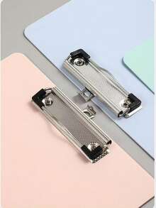 2pcs A4 Clipboard Desktop Portable Handheld Writing Board Menu Board For Office And Students Back To School, First Day Of School - White - View 5