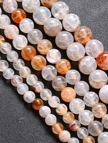 1 Strand Natural Stone Beads Original Dragon Patterned Agates Round Loose Spacer Beads For Jewelry Making Bracelet Necklace 6/8/10mm - Multicolor - View 3