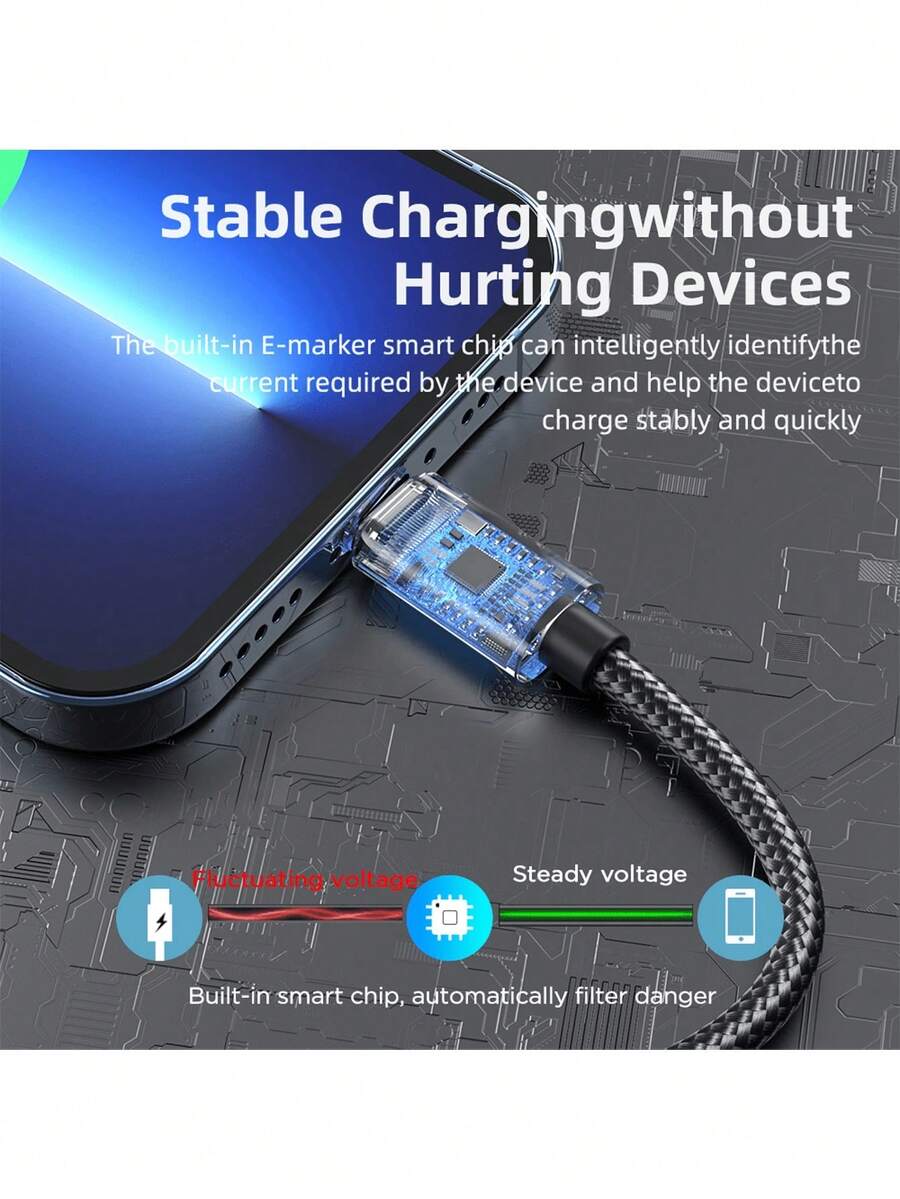 尼龍編織 USB 數據充電線，兼容 6/6S/7/8 Plus/X/XR/XS/11/12/13/14 Pro Max/5S，亦適用於 iPad Air 2 快速充電