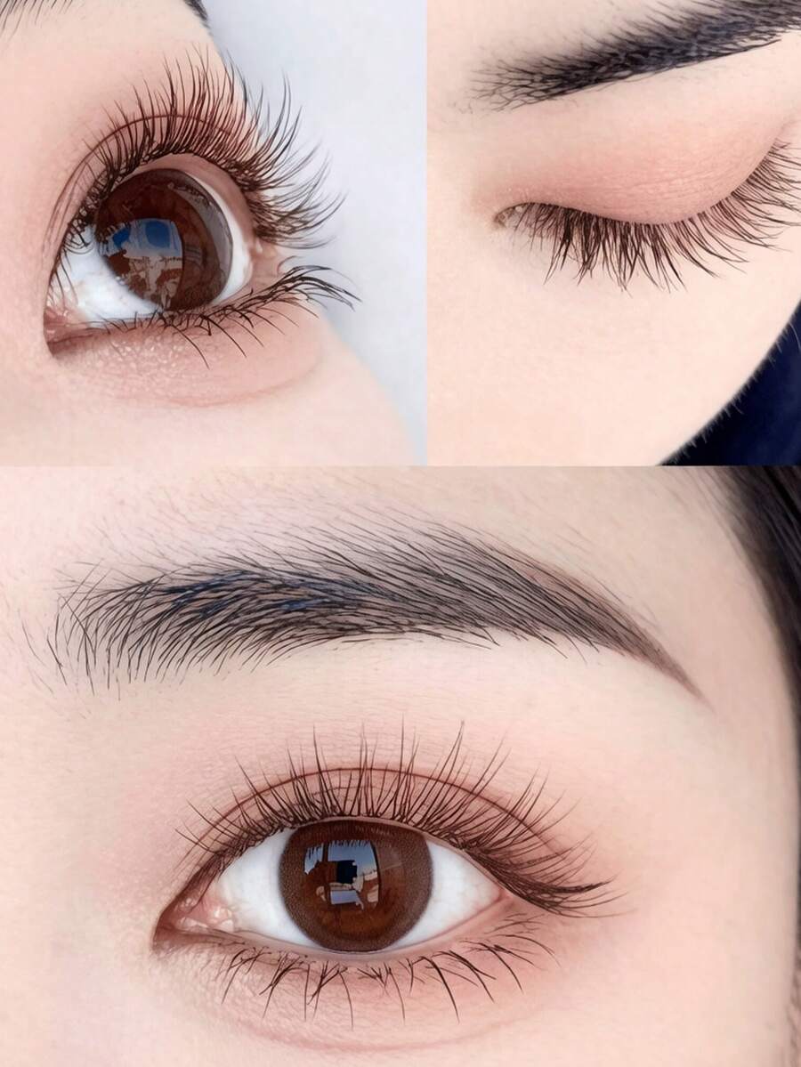 120 Clusters C-Curl Natural False Eyelashes, Fish Tail Cluster Design, Segmented Design For Easy DIY Makeup, Suitable For Beginners, Reusable, False Eyelash Clusters - C - View 1