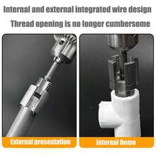 1件裝 PPR/PVC 水管攻牙器 20MM/25MM 內螺紋外螺紋一體式攻絲模具 水管開孔工具 - A - 查看 4